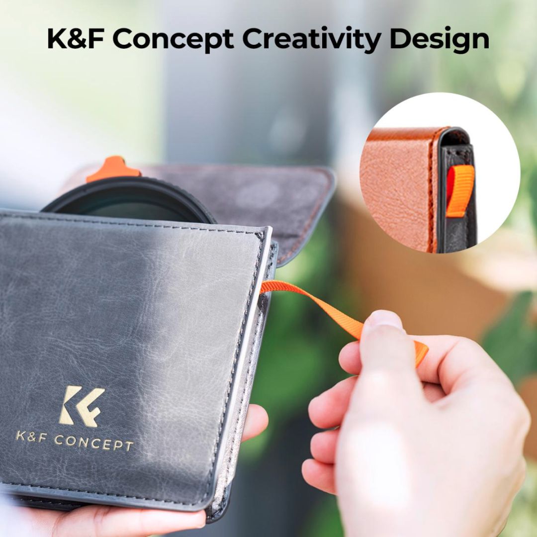 K&F Concept 55mm Black Mist 1/4 + ND2-400 Variable ND Filter Anti-reflection Green Film Nano-X Series KF01.2018 - 4